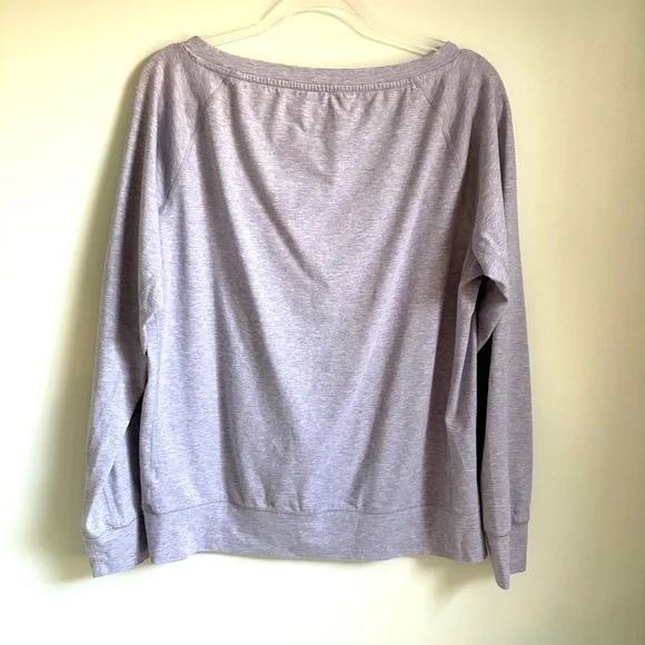 Nike | Women's Oversized Lavender Purple Pullover Boat Neck Sweatshirt Sz L - Picture 2 of 8